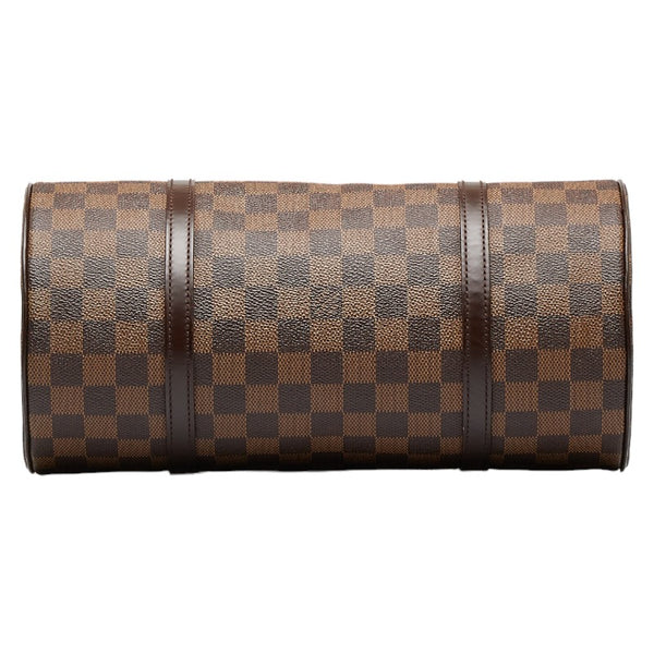 ルイ ヴィトン ダミエ パピヨンGM ハンドバッグ ミニボストンバッグ N51303 ブラウン PVC レザー レディース LOUIS VUITTON 【中古】