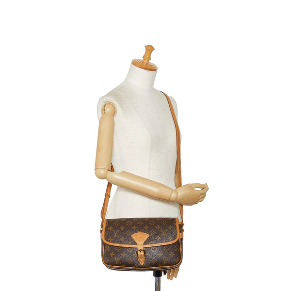 ルイ ヴィトン モノグラム ソローニュ 斜め掛け ショルダーバッグ M42250 ブラウン PVC レザー レディース LOUIS VUITTON 【中古】