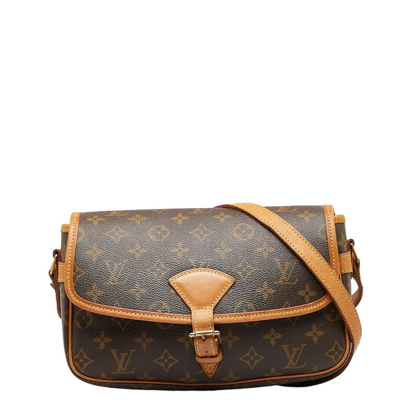 ルイ ヴィトン モノグラム ソローニュ 斜め掛け ショルダーバッグ M42250 ブラウン PVC レザー レディース LOUIS VUITTON 【中古】