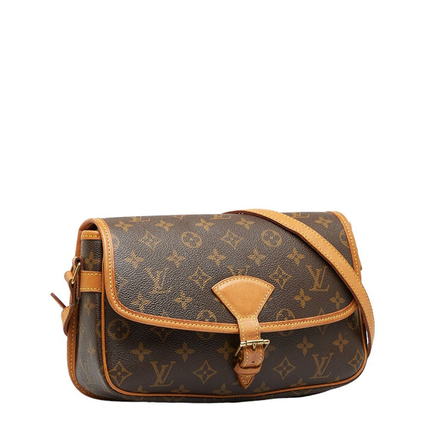 ルイ ヴィトン モノグラム ソローニュ 斜め掛け ショルダーバッグ M42250 ブラウン PVC レザー レディース LOUIS VUITTON 【中古】