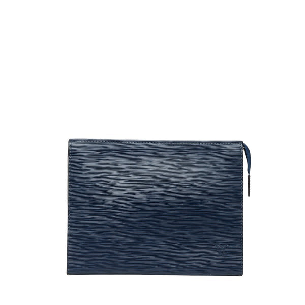 ルイ ヴィトン エピ ポッシュトワレ26 クラッチバッグ M41367 ブルー レザー レディース LOUIS VUITTON 【中古】