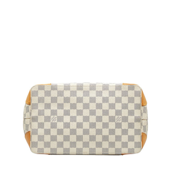 ルイ ヴィトン ダミエ アズール ハムステッド PM ハンドバッグ N51207 ホワイト PVC レザー レディース LOUIS VUITTON 【中古】