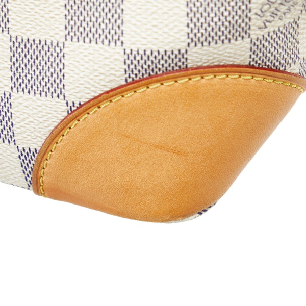 ルイ ヴィトン ダミエ アズール ハムステッド PM ハンドバッグ N51207 ホワイト PVC レザー レディース LOUIS VUITTON 【中古】