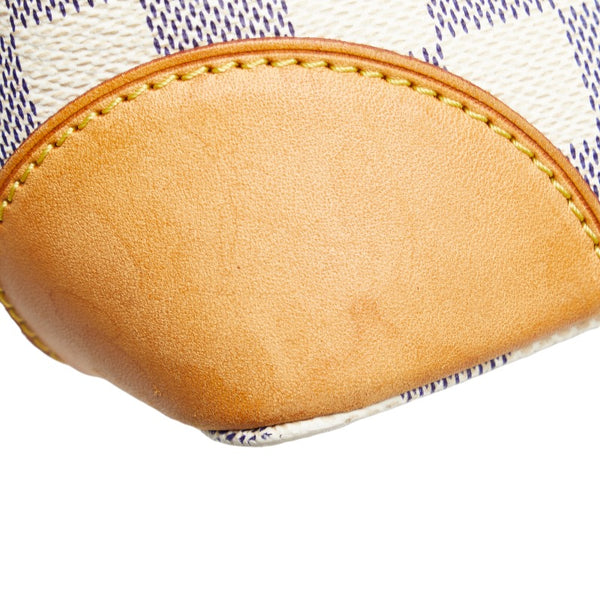 ルイ ヴィトン ダミエ アズール ハムステッド PM ハンドバッグ N51207 ホワイト PVC レザー レディース LOUIS VUITTON 【中古】