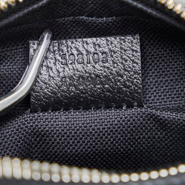 グッチ GGサイケデリック 斜め掛け ショルダーバッグ 598103 ブラック マルチカラー PVC レザー レディース GUCCI 【中古】