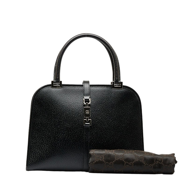 グッチ ジャッキー ハンドバッグ 0021071 ブラック レザー レディース GUCCI 【中古】
