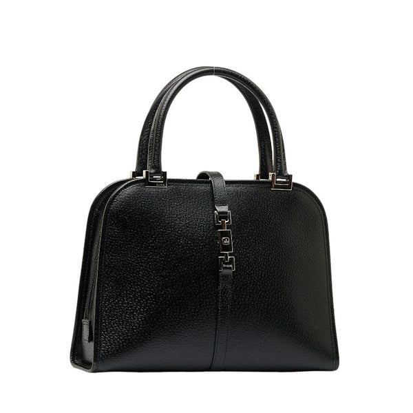グッチ ジャッキー ハンドバッグ 0021071 ブラック レザー レディース GUCCI 【中古】