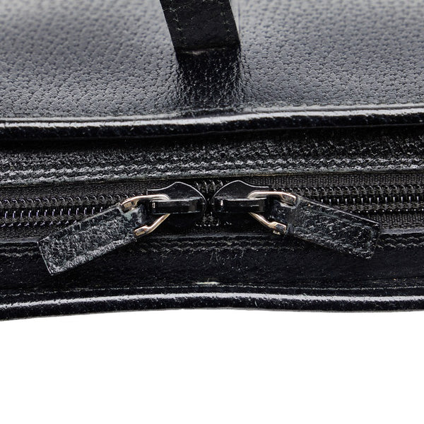 グッチ ジャッキー ハンドバッグ 0021071 ブラック レザー レディース GUCCI 【中古】