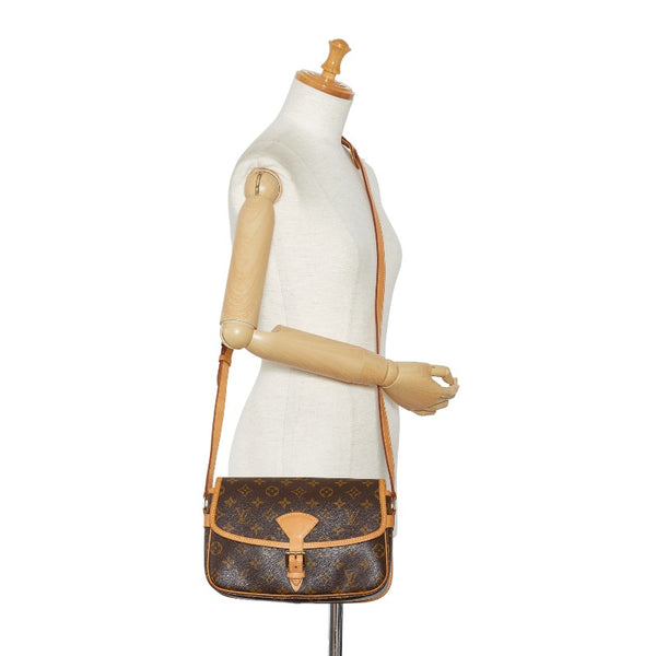 ルイ ヴィトン モノグラム ソローニュ 斜め掛け ショルダーバッグ M42250 ブラウン PVC レザー レディース LOUIS VUITTON 【中古】