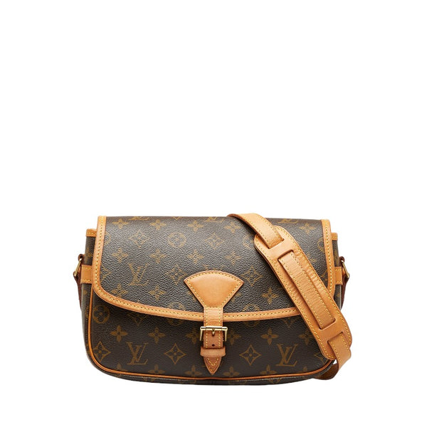 ルイ ヴィトン モノグラム ソローニュ 斜め掛け ショルダーバッグ M42250 ブラウン PVC レザー レディース LOUIS VUITTON 【中古】