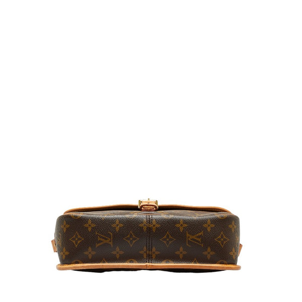ルイ ヴィトン モノグラム ソローニュ 斜め掛け ショルダーバッグ M42250 ブラウン PVC レザー レディース LOUIS VUITTON 【中古】