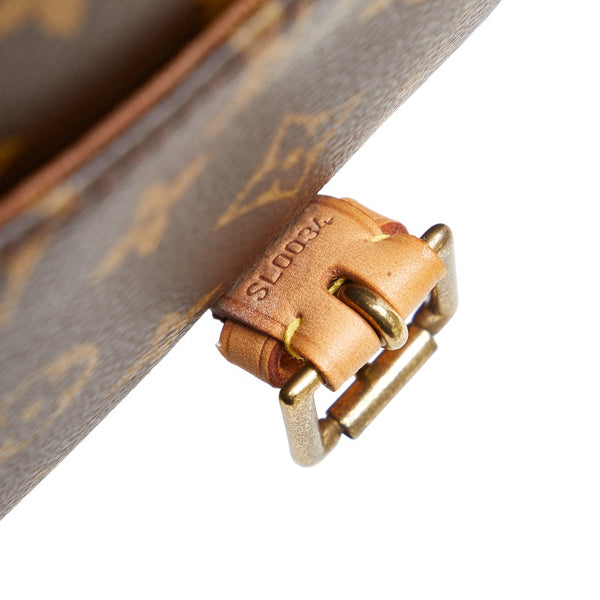 ルイ ヴィトン モノグラム ソローニュ 斜め掛け ショルダーバッグ M42250 ブラウン PVC レザー レディース LOUIS VUITTON 【中古】