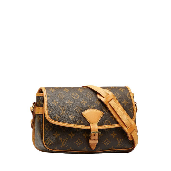 ルイ ヴィトン モノグラム ソローニュ 斜め掛け ショルダーバッグ M42250 ブラウン PVC レザー レディース LOUIS VUITTON 【中古】