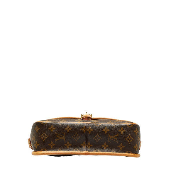 ルイ ヴィトン モノグラム ソローニュ 斜め掛け ショルダーバッグ M42250 ブラウン PVC レザー レディース LOUIS VUITTON 【中古】