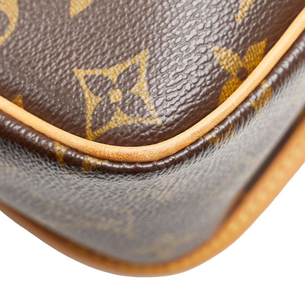ルイ ヴィトン モノグラム ソローニュ 斜め掛け ショルダーバッグ M42250 ブラウン PVC レザー レディース LOUIS VUITTON 【中古】
