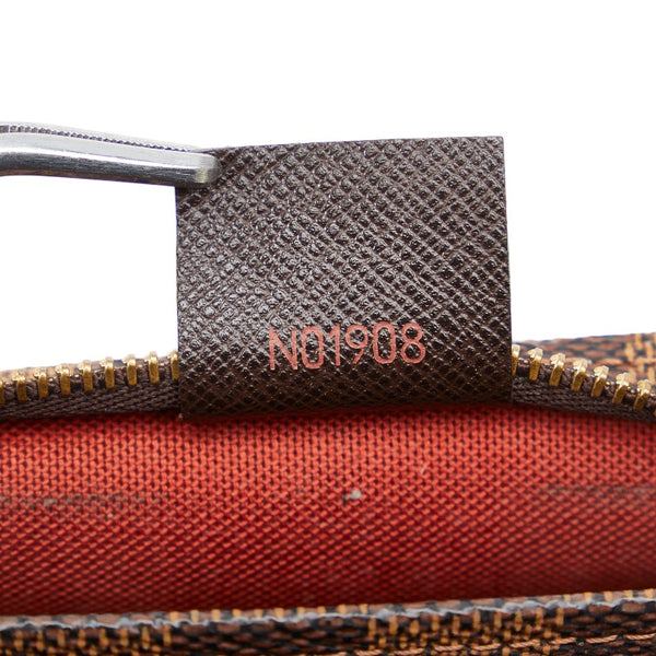 ルイ ヴィトン ダミエ トゥルース メイクアップ アクセサリーポーチ ミニバッグ N51982 ブラウン PVC レザー レディース LOUIS VUITTON 【中古】