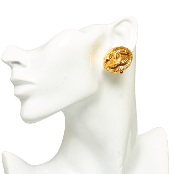 シャネル ココマーク イヤリング ゴールド メッキ レディース CHANEL 【中古】