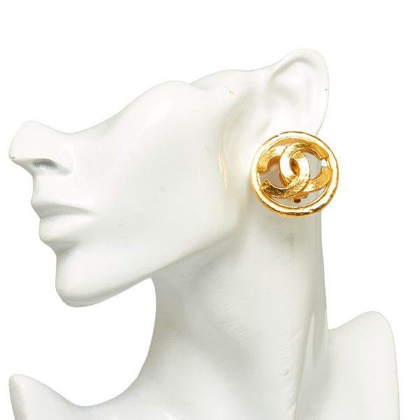 シャネル ココマーク イヤリング ゴールド メッキ レディース CHANEL 【中古】