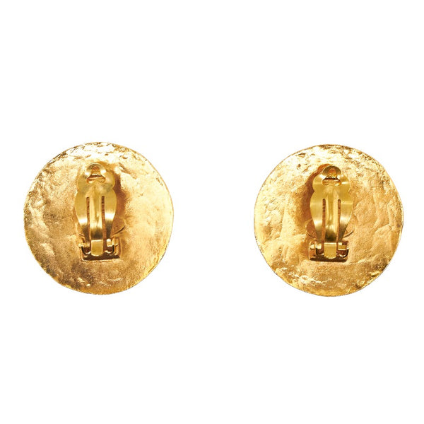 シャネル ココマーク ラウンド ヴィンテージ イヤリング ゴールド メッキ レディース CHANEL 【中古】