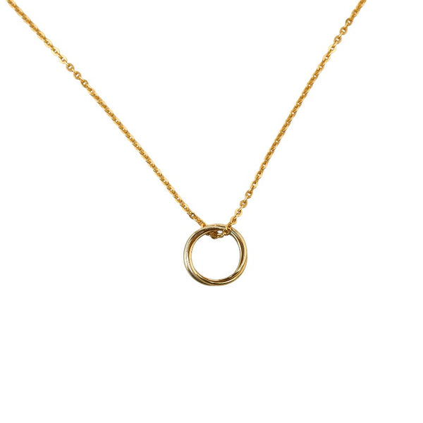 カルティエ トリニティ ネックレス K18YG イエローゴールド K18WG ホワイトゴールド K18PG ピンクゴールド レディース CARTIER 【中古】