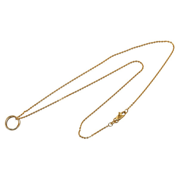 カルティエ トリニティ ネックレス K18YG イエローゴールド K18WG ホワイトゴールド K18PG ピンクゴールド レディース CARTIER 【中古】