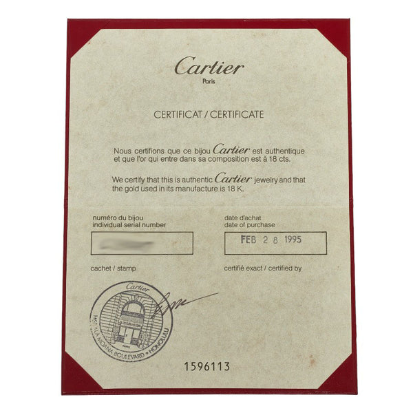 カルティエ トリニティ ネックレス K18YG イエローゴールド K18WG ホワイトゴールド K18PG ピンクゴールド レディース CARTIER 【中古】