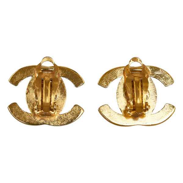 シャネル ココマーク ターンロック イヤリング ゴールド メッキ レディース CHANEL 【中古】