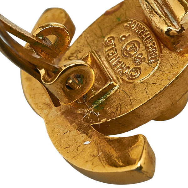 シャネル ココマーク ターンロック イヤリング ゴールド メッキ レディース CHANEL 【中古】