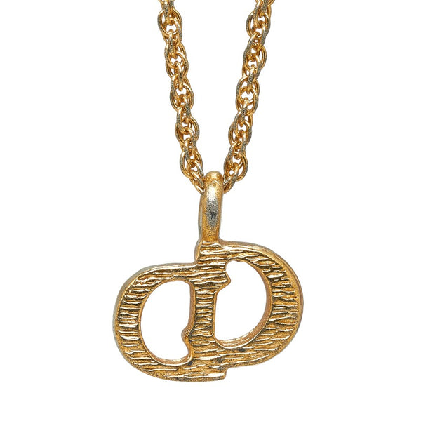 ディオール CDロゴ ネックレス ゴールド メッキ レディース Dior 【中古】
