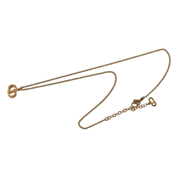 ディオール CDロゴ ネックレス ゴールド メッキ レディース Dior 【中古】