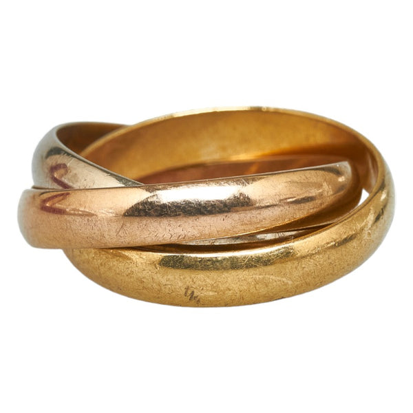 カルティエ トリニティ リング 指輪 K18PG ピンクゴールド K18YG イエローゴールド K18 ホワイトゴールド レディース CARTIER 【中古】