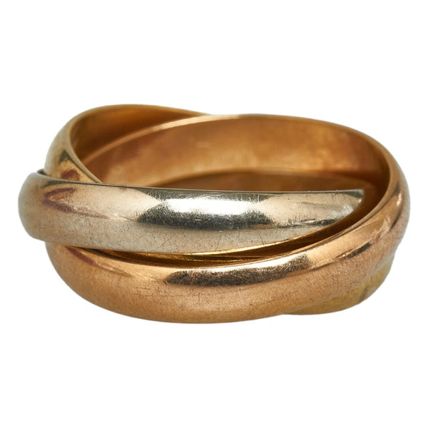 カルティエ トリニティ リング 指輪 K18PG ピンクゴールド K18YG イエローゴールド K18 ホワイトゴールド レディース CARTIER 【中古】