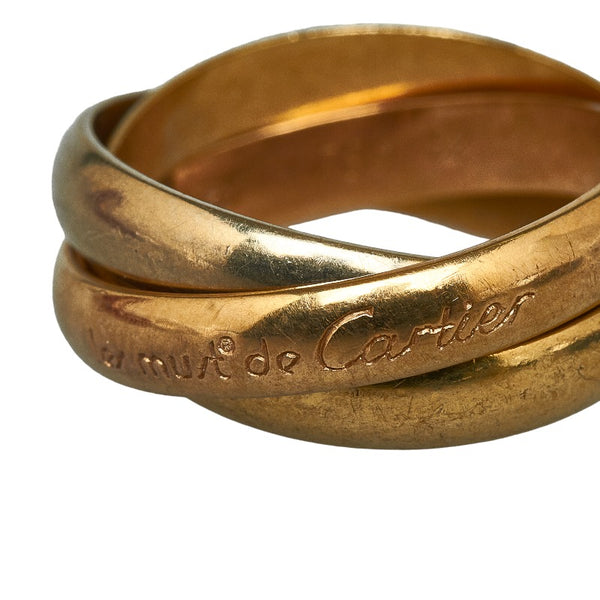 カルティエ トリニティ リング 指輪 K18PG ピンクゴールド K18YG イエローゴールド K18 ホワイトゴールド レディース CARTIER 【中古】