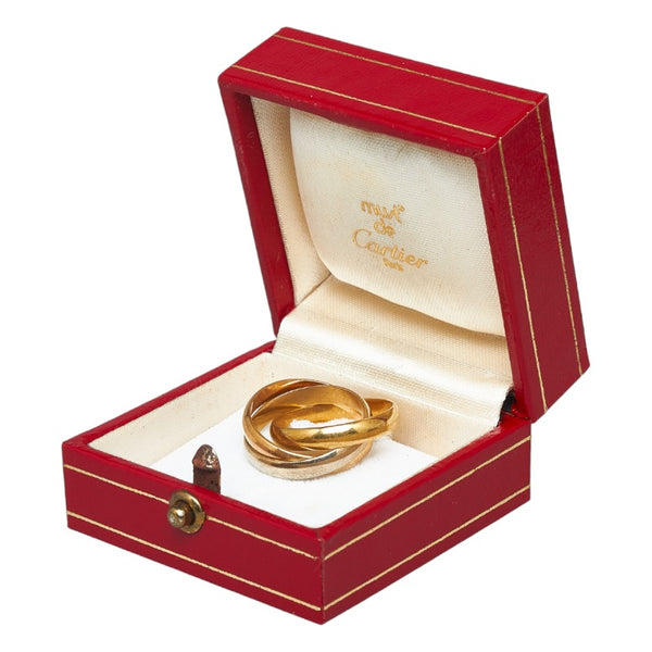 カルティエ トリニティ リング 指輪 K18PG ピンクゴールド K18YG イエローゴールド K18 ホワイトゴールド レディース CARTIER 【中古】