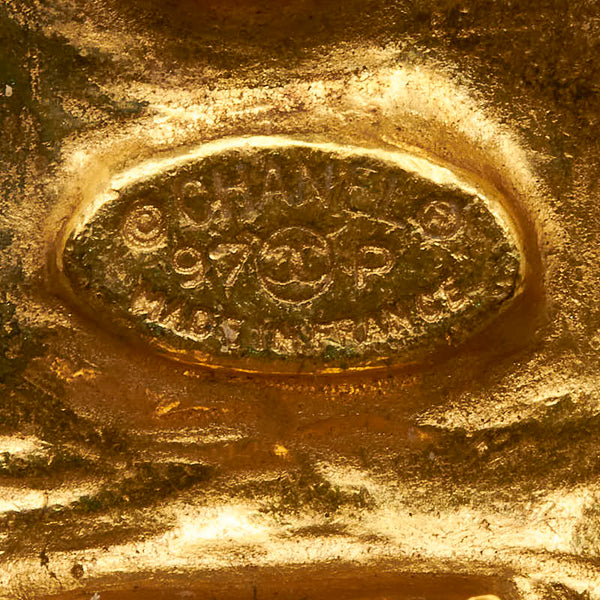 シャネル ココマーク 花びら イヤリング ゴールド メッキ レディース CHANEL 【中古】