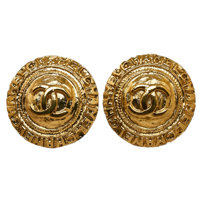 シャネル ココマーク ヴィンテージ イヤリング ゴールド メッキ レディース CHANEL 【中古】
