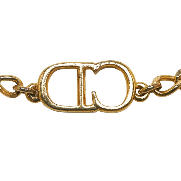 ディオール ロゴネックレス ネックレス ゴールド メッキ レディース Dior 【中古】