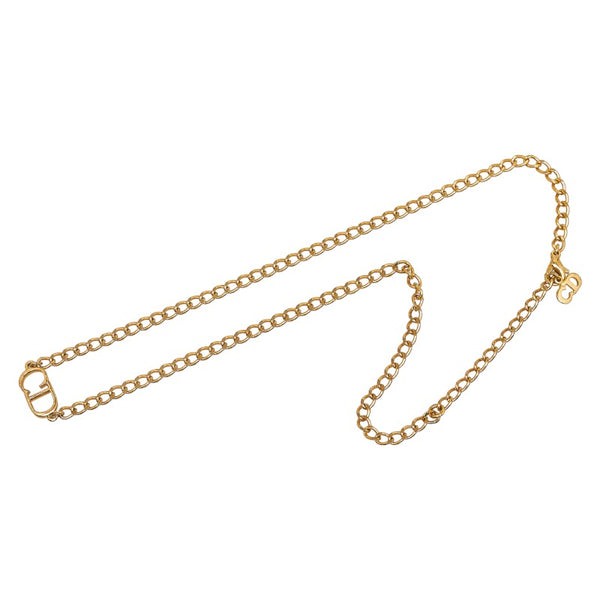 ディオール ロゴネックレス ネックレス ゴールド メッキ レディース Dior 【中古】