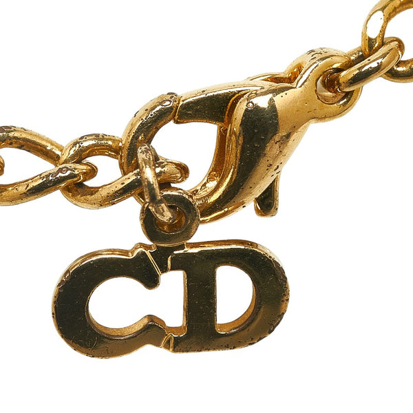 ディオール ロゴネックレス ネックレス ゴールド メッキ レディース Dior 【中古】
