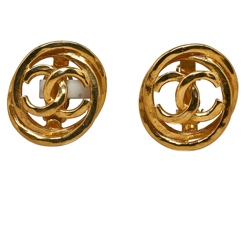 シャネル ココマーク ヴィンテージ イヤリング ゴールド メッキ レディース CHANEL 【中古】