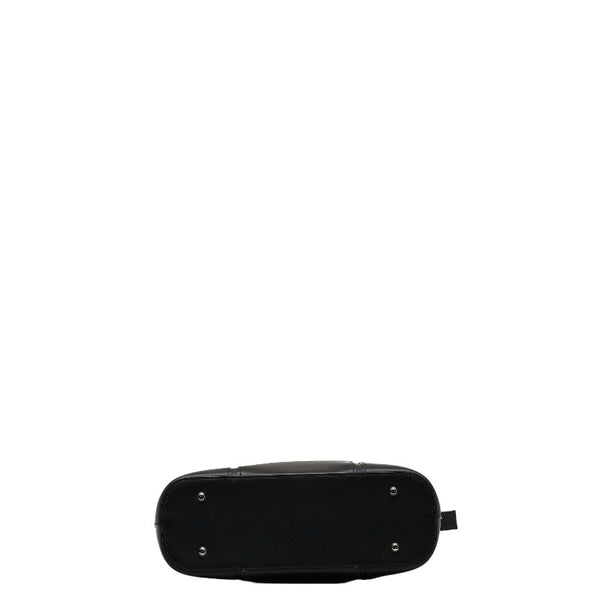 バーバリー ノバチェック ハンドバッグ トートバッグ ブラック レザー レディース BURBERRY 【中古】