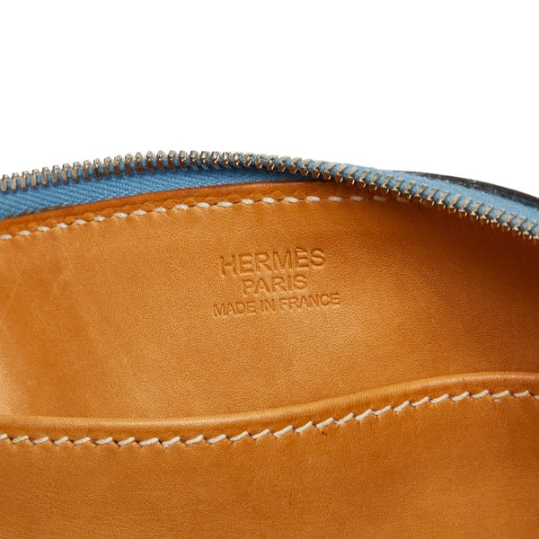エルメス パリボンベイ ハンドバッグ ブルージーン ヴォーエプソン レディース HERMES 【中古】