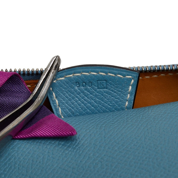 エルメス パリボンベイ ハンドバッグ ブルージーン ヴォーエプソン レディース HERMES 【中古】