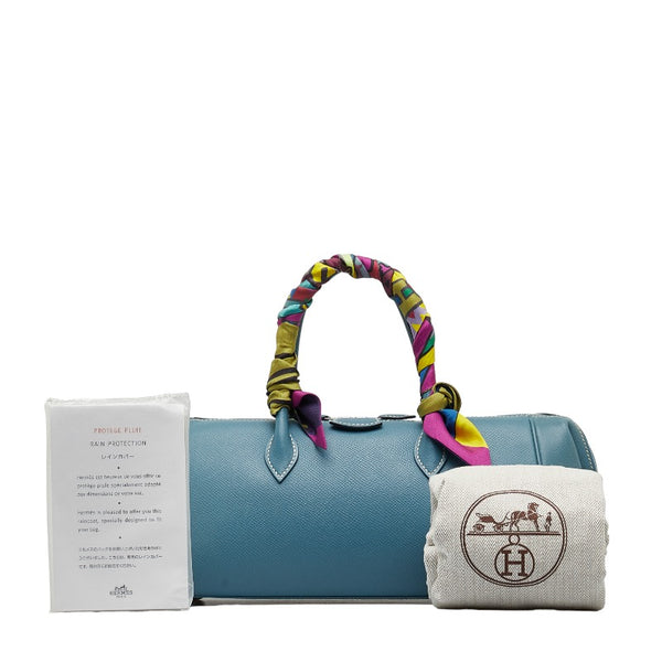 エルメス パリボンベイ ハンドバッグ ブルージーン ヴォーエプソン レディース HERMES 【中古】