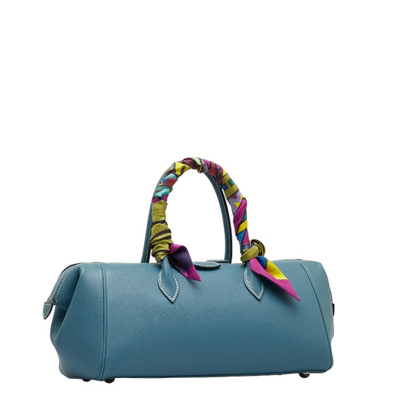 エルメス パリボンベイ ハンドバッグ ブルージーン ヴォーエプソン レディース HERMES 【中古】