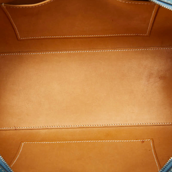 エルメス パリボンベイ ハンドバッグ ブルージーン ヴォーエプソン レディース HERMES 【中古】