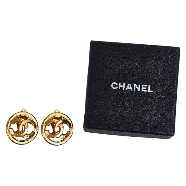 シャネル ココマーク ヴィンテージ イヤリング ゴールド メッキ レディース CHANEL 【中古】