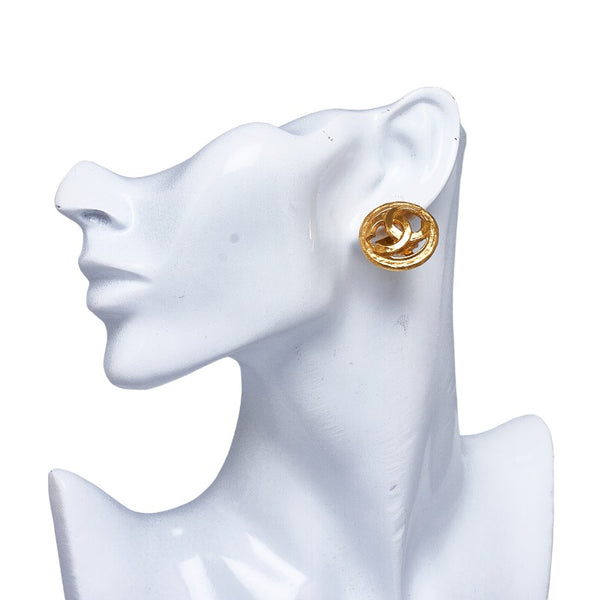 シャネル ココマーク ヴィンテージ イヤリング ゴールド メッキ レディース CHANEL 【中古】