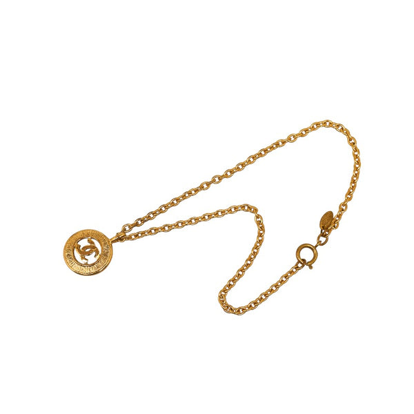 シャネル ココマーク ラウンド ネックレス ゴールド メッキ レディース CHANEL 【中古】