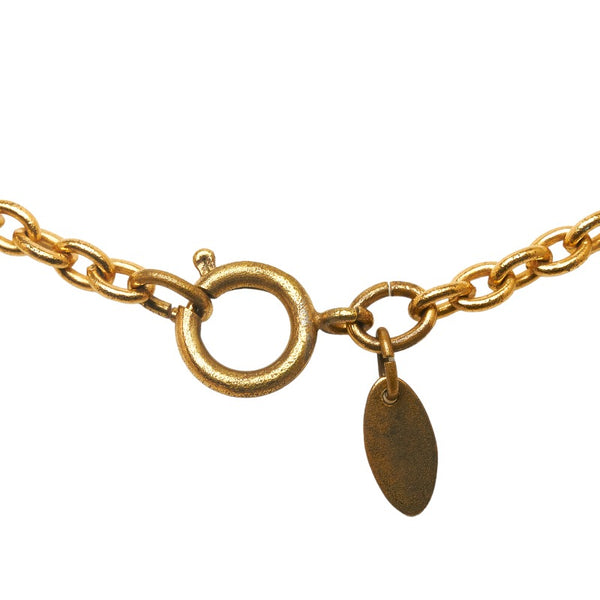 シャネル ココマーク ラウンド ネックレス ゴールド メッキ レディース CHANEL 【中古】